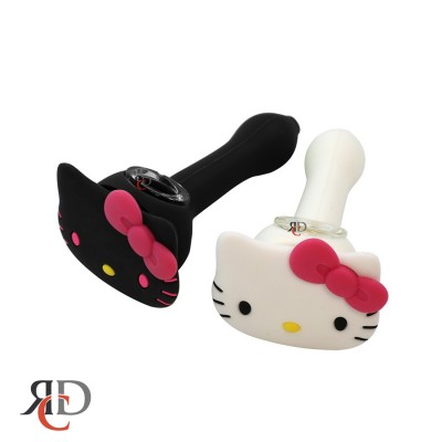 SILICONE HAND PIPE KITTY SP421 1CT